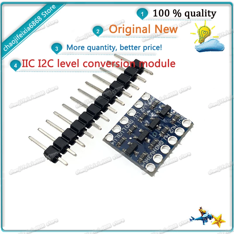 1 шт./лот! 4-канальный модуль преобразования уровня IIC I2C совместимый датчика с