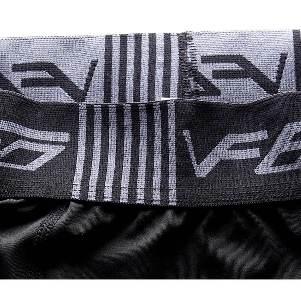 Men Yoga Pants Contrast Color Sports Fitness Running Training Cycling Quick-drying Tights Trousers Leggings