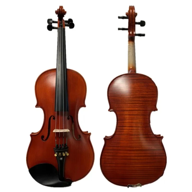 

Strad style SONG Master 4/4 violin ,Whole best flamed back, Indonesia A grade ebony accessories#15400