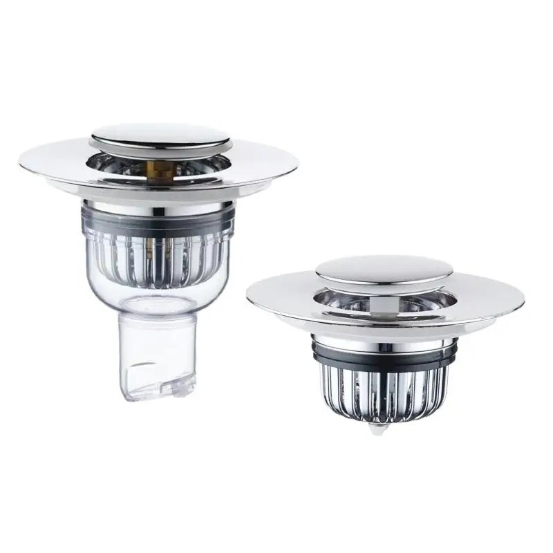 

Sink Drain Plug Bounce Drain Bathtub Water Sealing Plug Anti-clogging Push-type Bounce Cores Shower Drain Hair Catcher
