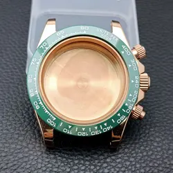 Elegant 39.3mm Silvery/Gold Men's Watch with Steel Case and 20mm Strap Box (32 rose gold)