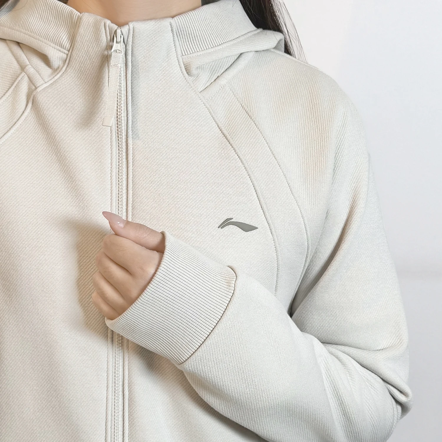  여성용 피트니스 시리즈 겨울 2025 오버사이즈 플리스 안감 후드 오픈 가디건 스웨트셔츠 따뜻한 캐주얼 스포츠웨어