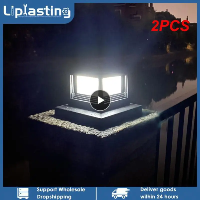 

2PCS Solar Light Fence Light IP54 Outdoor Solar Post Lamp For Garden Decoration Gate Courtyard Cottage Solar Lamp