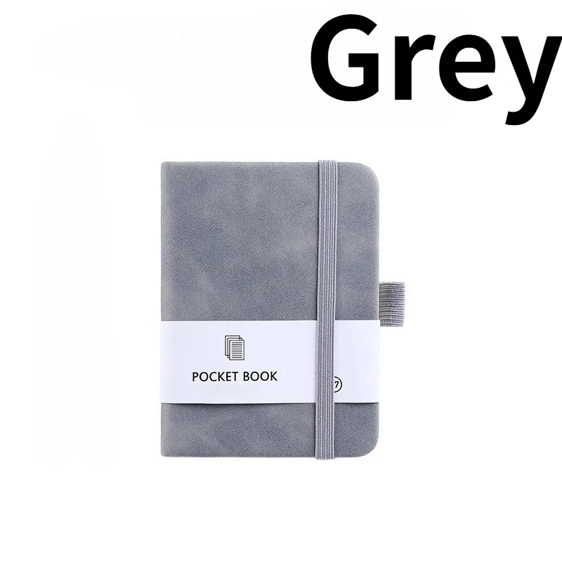 Compact A7 Pocket Notebook Journal with Pen Holder - 200 Pages