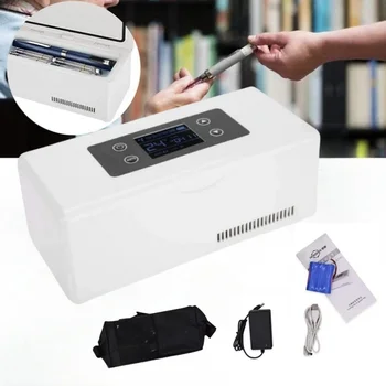 Rechargeable Mini Insulin Cooler Refrigerator Case Insulated Box Reefer Car Constant Temp 2-8℃ Organizer Storage for Travel 1