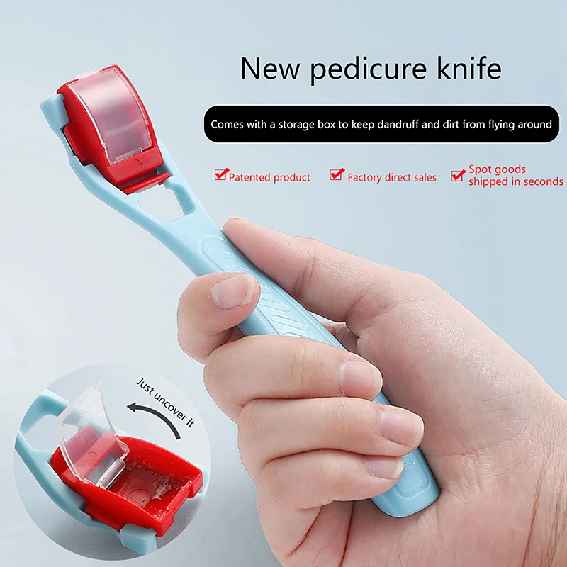 

Foot Callus Dead Skin Shaver With Storage Slot Painless Pedicure Planer Heel Hard Skin Remover Tool Shaver Carbon Steel Blade
