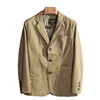 New European Plus Size Men's Jacket Elegant Italian Style Gentleman Business Lapel Loose Casual Slim Fit Three Buttons Blazer 1