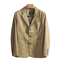 New European Plus Size Men's Jacket Elegant Italian Style Gentleman Business Lapel Loose Casual Slim Fit Three Buttons Blazer 1