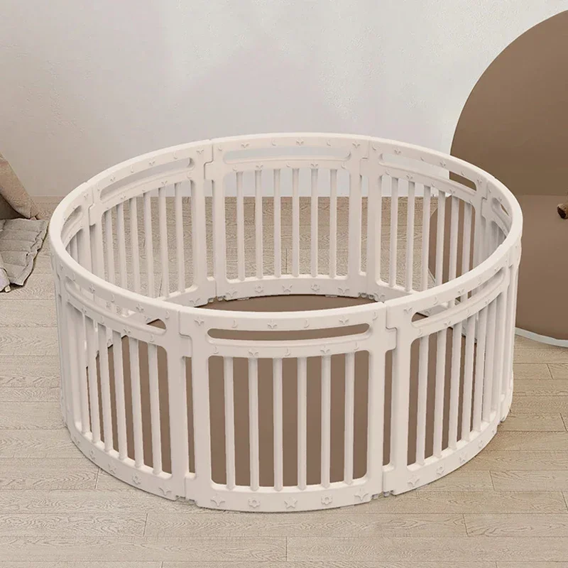 Folding Wooden Playpen Baby Safety Wood Fence Easy Assembly