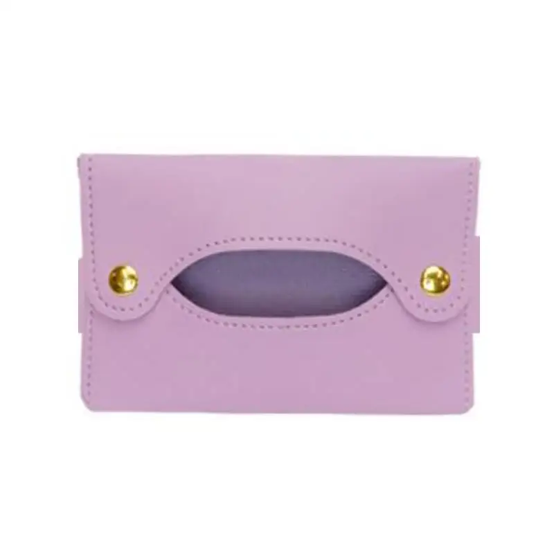 Porte-mouchoirs De Sac - Pochette étanche PU - Pour Mouchoirs, Serviettes Hygiéniques - Organisation Sac à Main - Noir/beige
