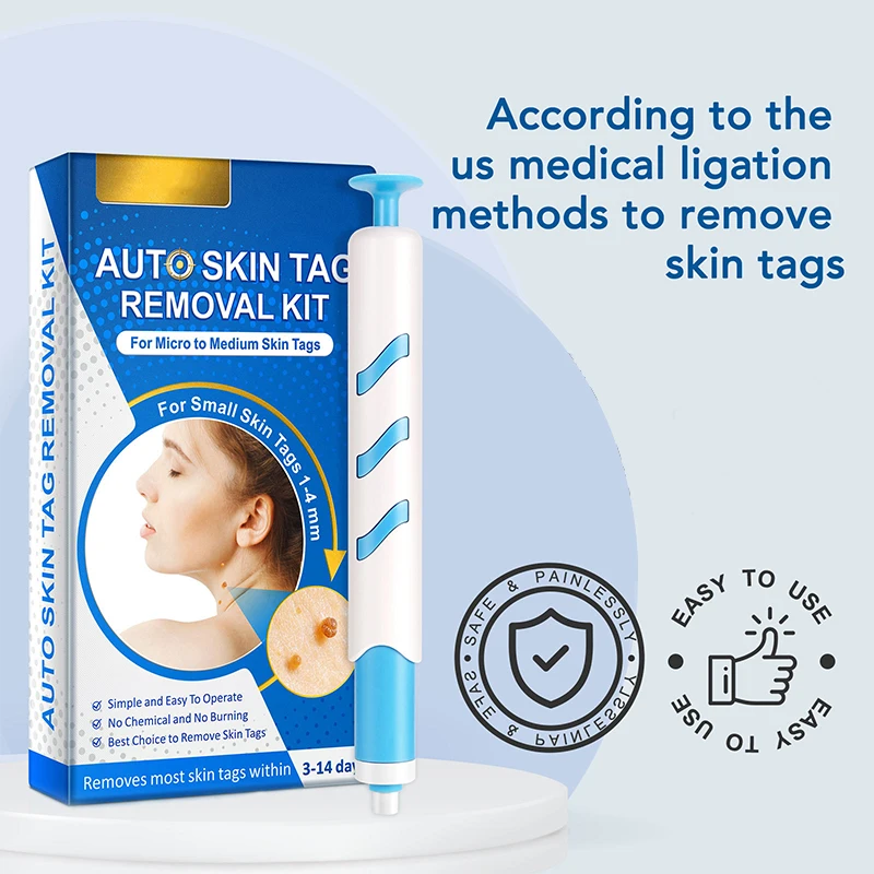 Skin Tag Removal Pen Home Use Painless Safe Skin Tag Mole Wart Spot Removal Equipment for Smooth Skin