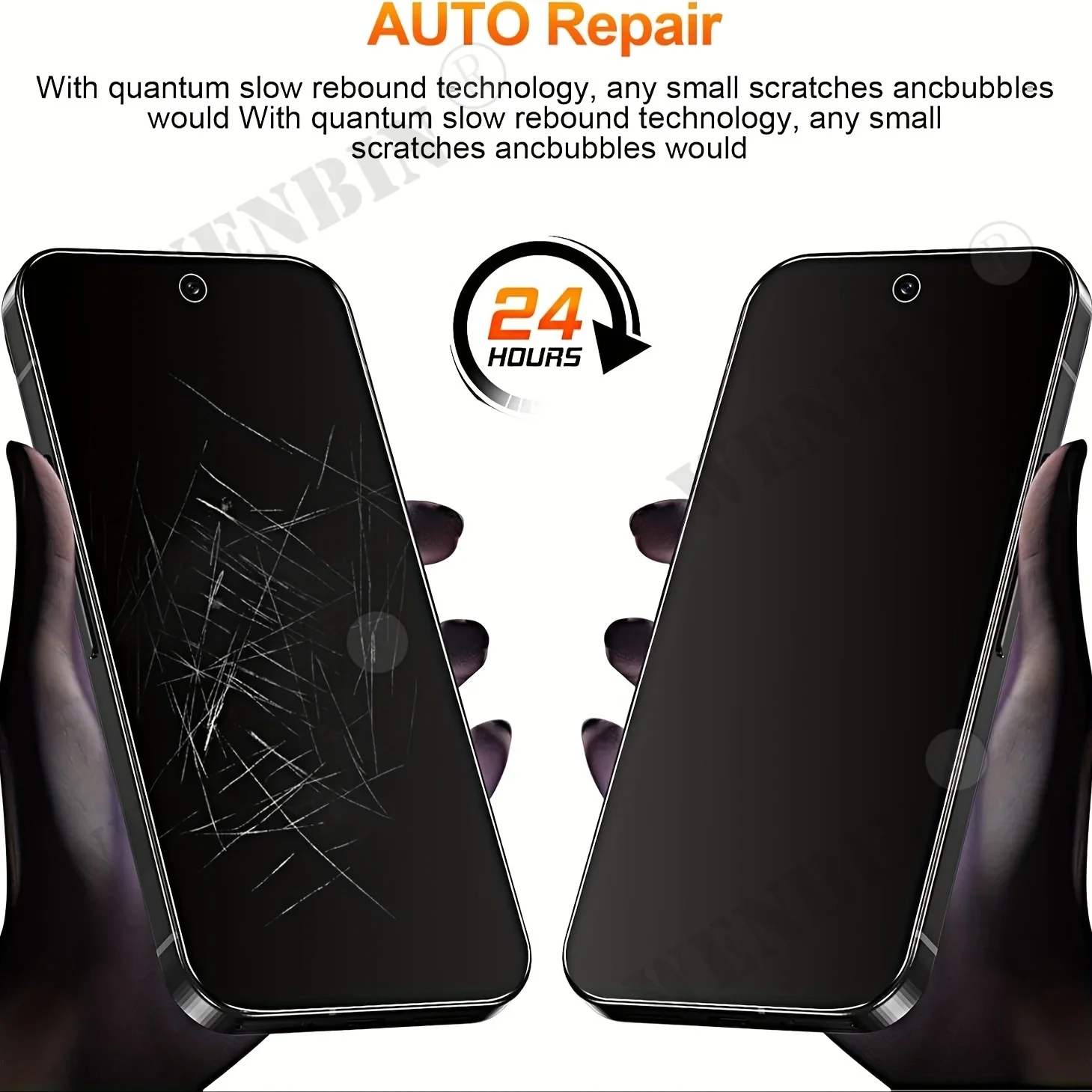 3-Piece Full Cover Privacy Hydrogel Screen Protector Set