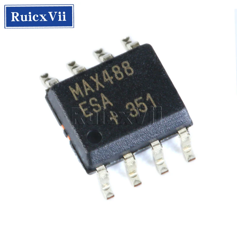 

5PCS MAX488ESA+T MAX488ESA SOP8 Receiver Transceiver Chip New Original