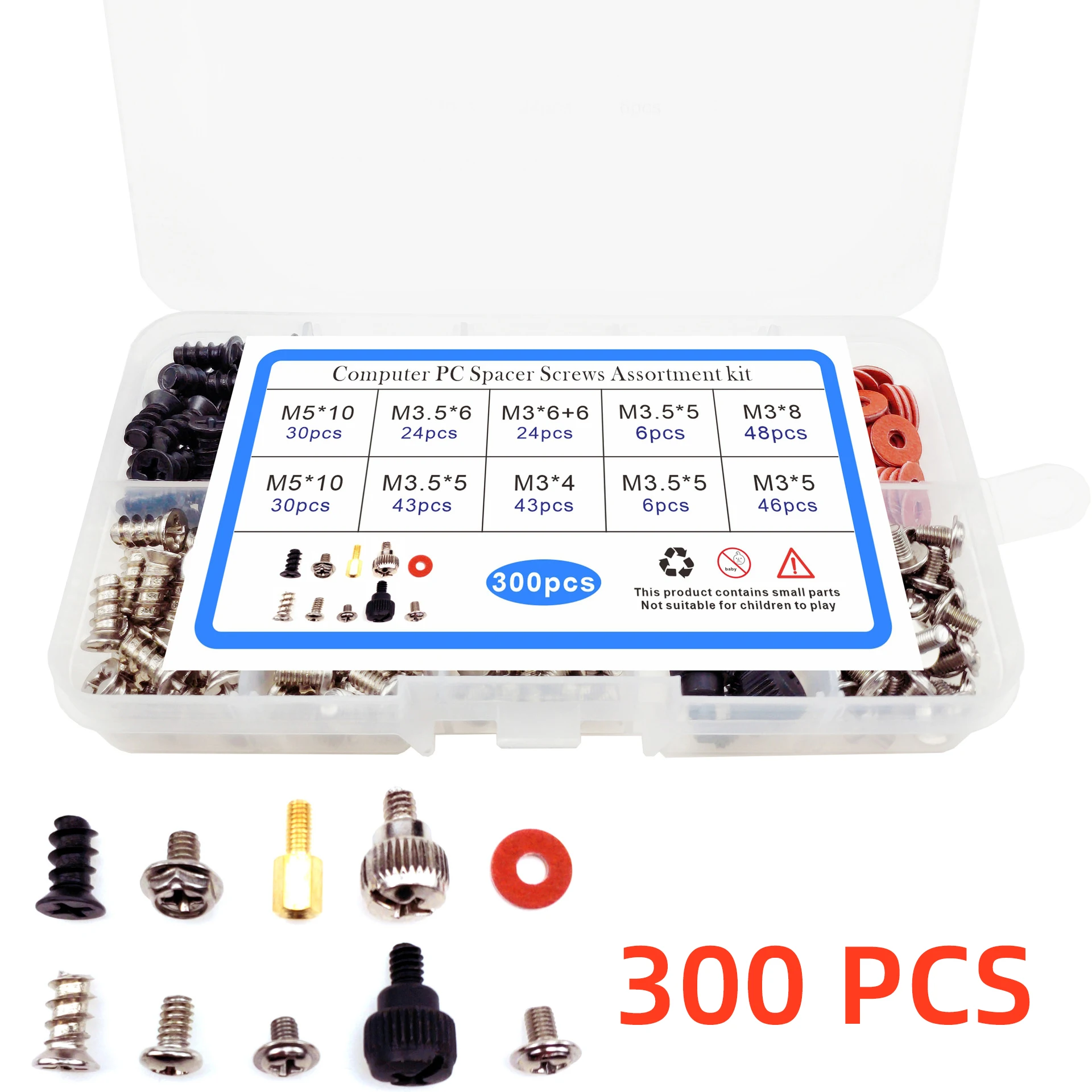 Computers-DIY-Screws-Combination-Set-300PCS-Bolts-Standoff-Washers-For ...