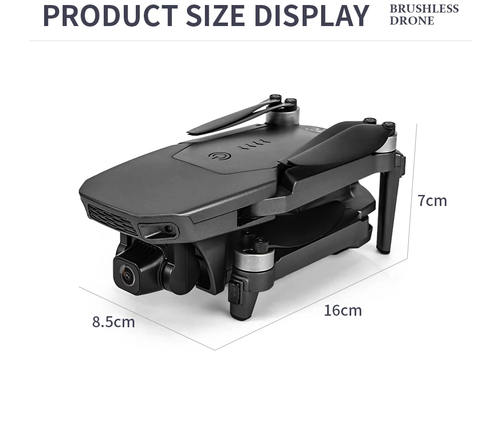 L300 Drone, Brushless product size display drone 7cm 16cm 8.5