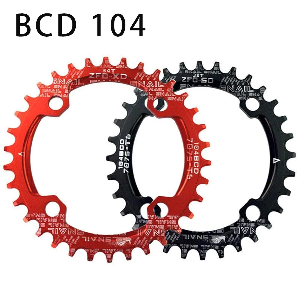 Bicycle Crankset Chainring 104BCD 32T 34T 36T 38T Teeth