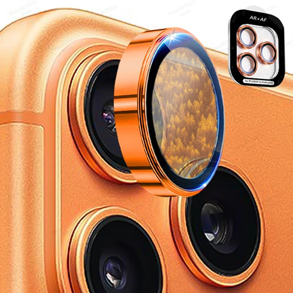 8K HD Camera Lens Protector with Metal Ring - Tempered Glass Full Cover Film