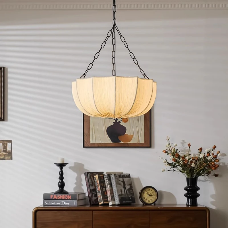 Retro Fabric Pendant Light Chandelier 5