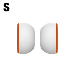 Silicone Memory Foam Ear Tips Replacement Covers - 4 Pair (S)