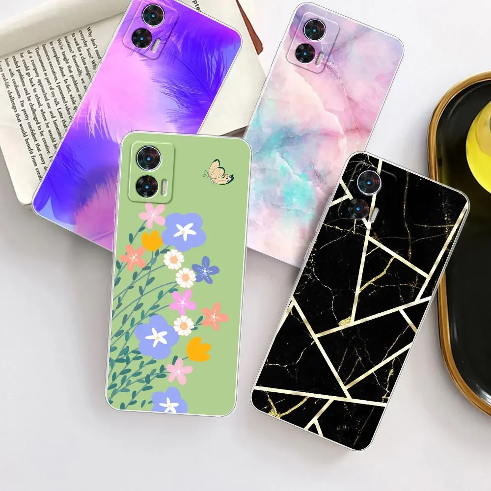 Silicone Soft Back Cover | Clear Bumper Coque for Motorola Edge 30 Series