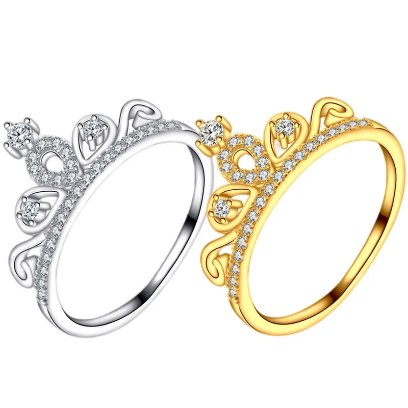 

2023 Hot selling S925 sterling silver high-end and versatile fashion crown ring in Japan, South Korea, Europe and America