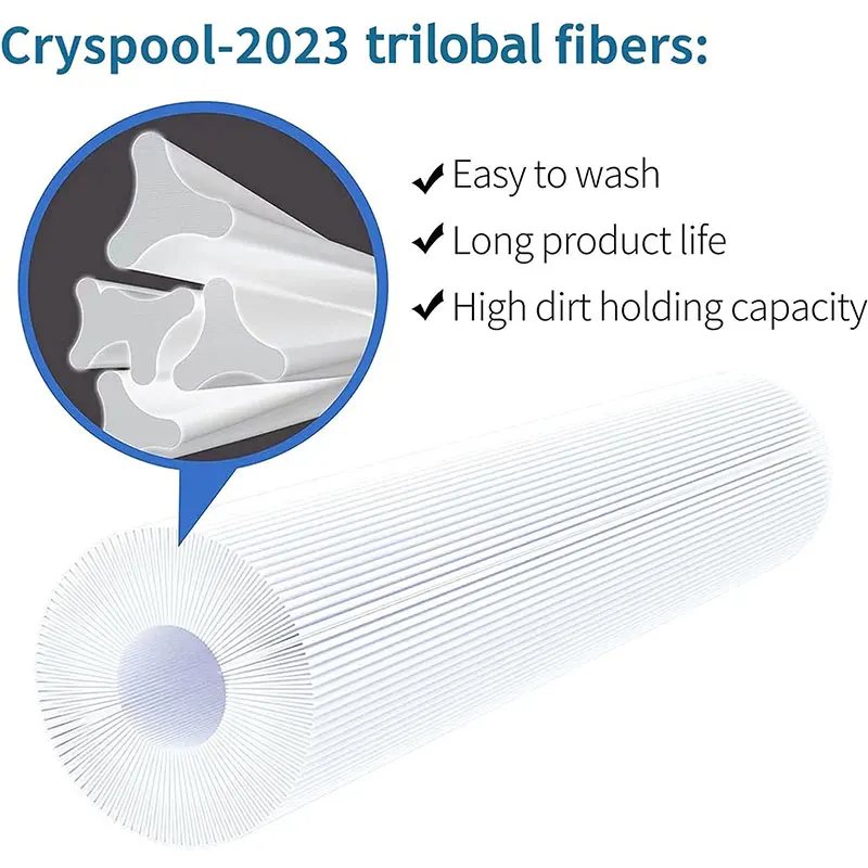 2 Pack Cryspool Spa Filter Compatible with Unicel C-4335 spa Filter 5 x 9 1/4, Filbur FC-2385, 03FIL1300,35 sq.ft, 5