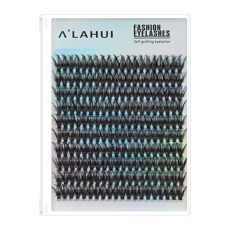 

ALAHUI 200 Eyelash Clusters Segment False Eyelashes Extension Soft DIY Fake Russian Volume Lashes Faux Mink Handmade Thick