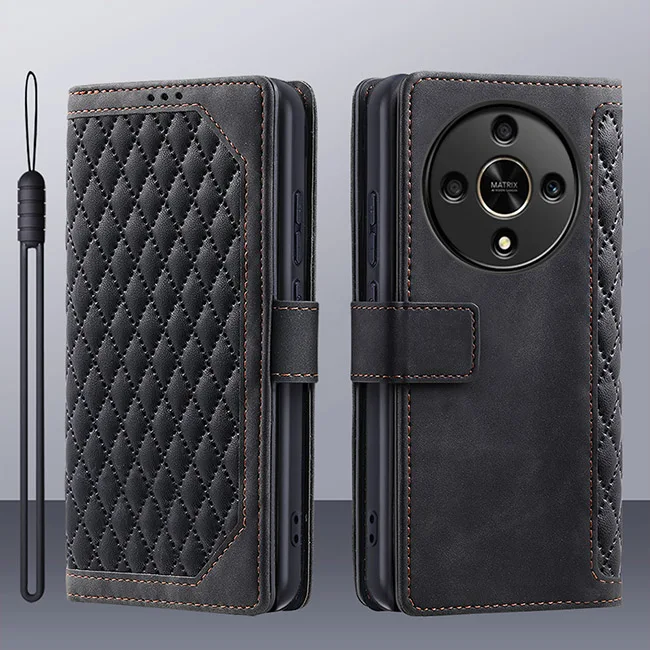 حافظة لهاتف HONOR X9b فتحة للبطاقات محفظة فاخرة مح...