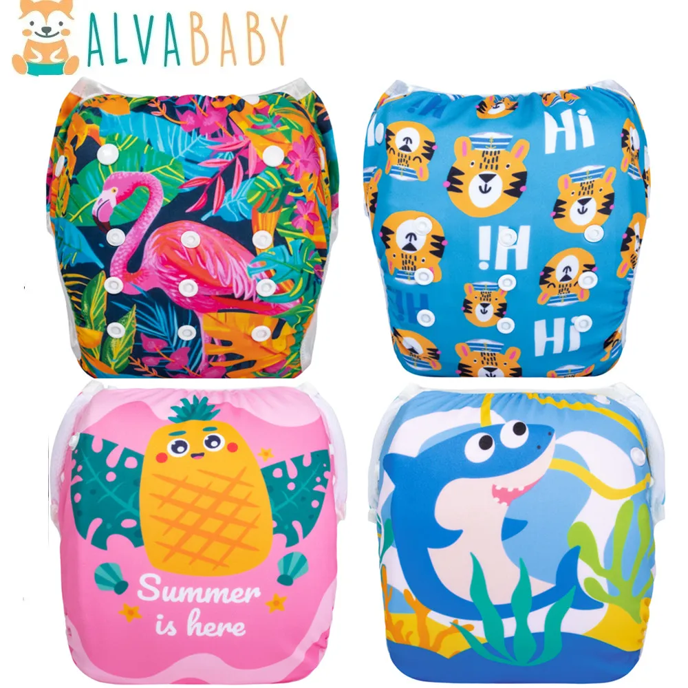 U PICK ALVABABY Swim Diaper Easy to Use Swim Nappy Fashion Design Swimming Nappy for Baby Under 1 year Old swim diaper