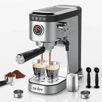 SEJOY Semi-Automatic Espresso Machines, Professional Espresso Machine with Milk Foam, Stainless Steel Expressions Machine 1