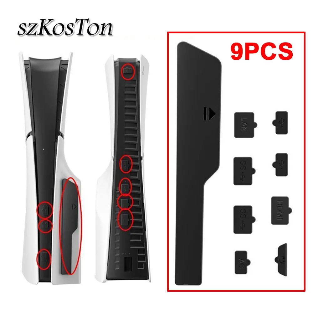 9-Piece Dustproof Silicone Protector Set