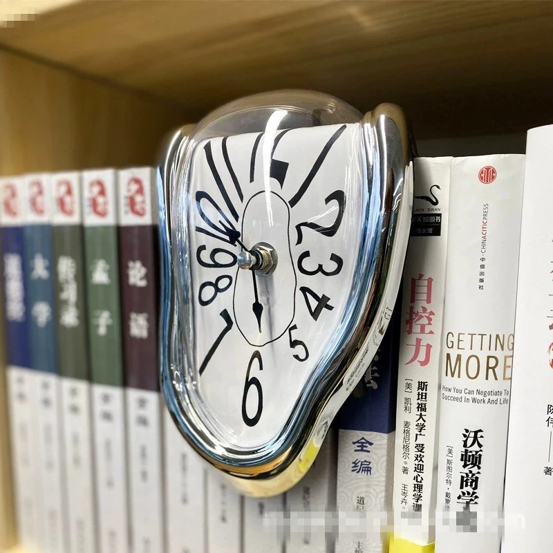 3D Wall Clocks Surreal Melting Distorted Wall Clocks Surrealist Salvador Dali Style Watch Decoration Gift Home Garden
