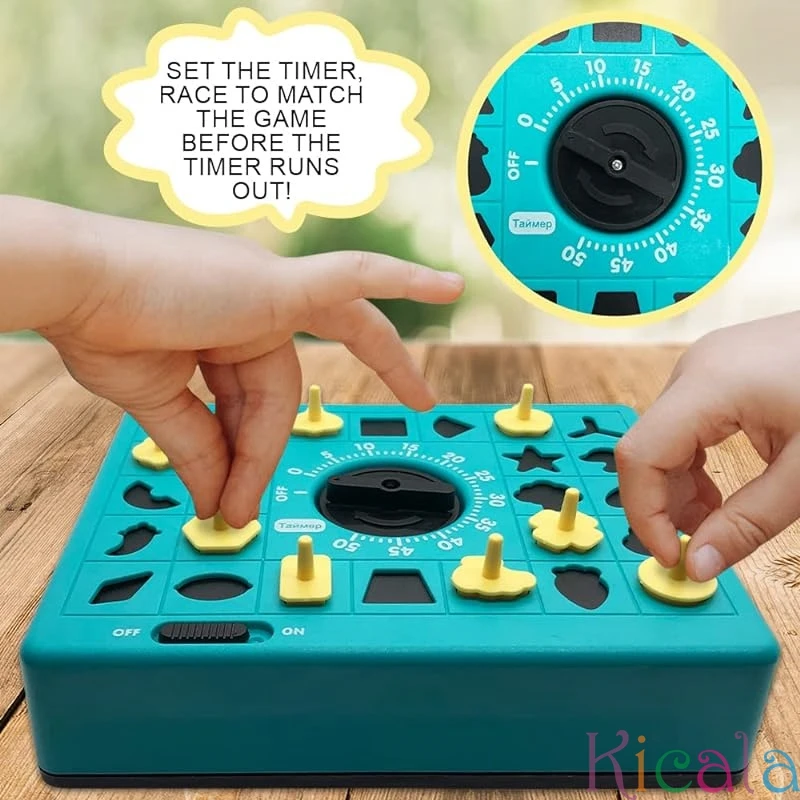 Pop Up Board Game With Shape Matching Puzzles For Kids Gamie Time Game  Early Education Toys For Boys & Girls Teaches Shape Toys 5