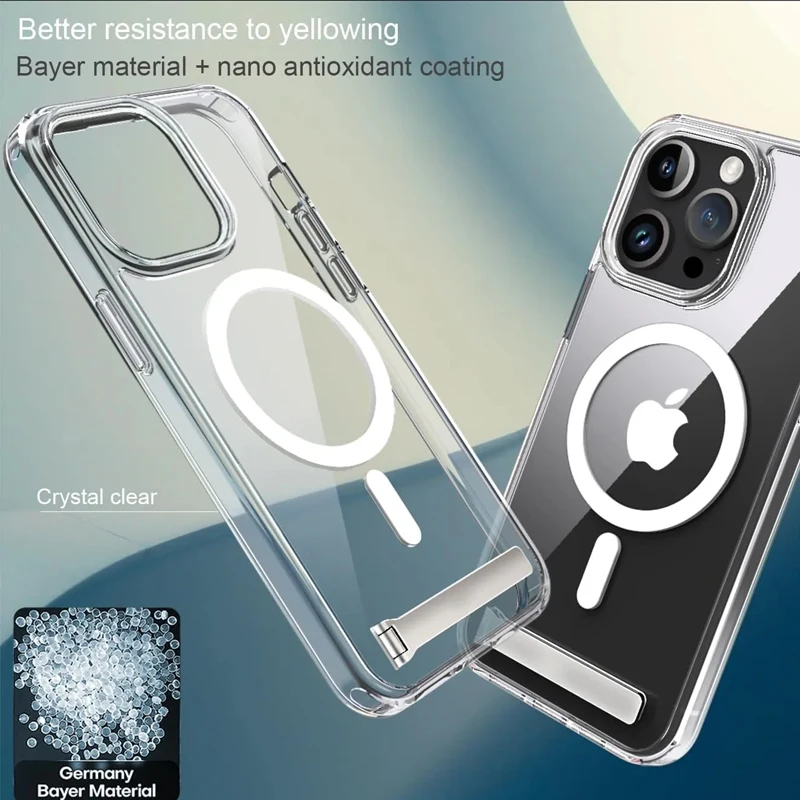 iPhone Case Phone Case Magnetic Case MagSafe Case Phone Protector Cover Magnetic Mobile Phone Case with Kickstand For iPhone 16 14 15 Pro Max Plus 12 13 Mini 11