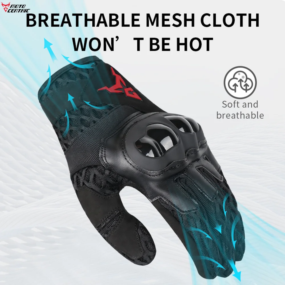 Motocentric DR-MC-2203 Sommer motorcykel ridehandsker åndbart mesh - Image 6