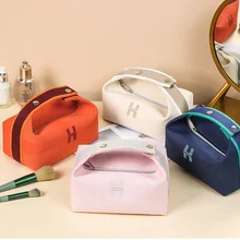 

Ladies Canvas Cosmetic Bag Waterproof Portable Women Travel Large Capacity Wash Bag Portable Makeup Storage Bag 2022