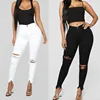 Fall Hot Sale Of The Season Women's High Waist Straight Leg Jeans High Elasticity Pure Color Denim Pants Handmade Washed Stre...