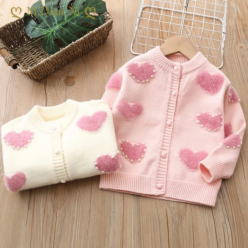 BabySweaterFashionPetalsCollarKnittedCardiganJacketBabySweater