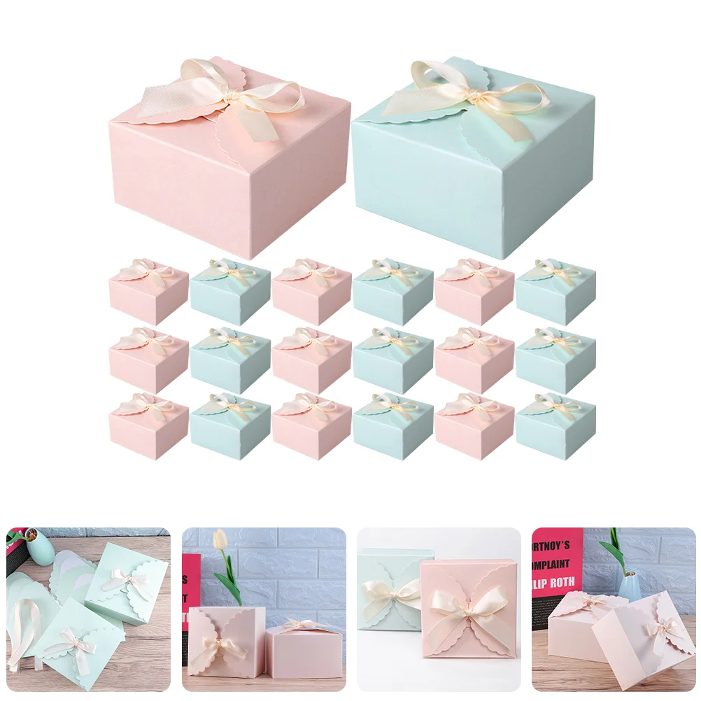 

Square Gift Box Small Paper Boxes for Gifts Wrapping with Lids Party Presents Favors Treats