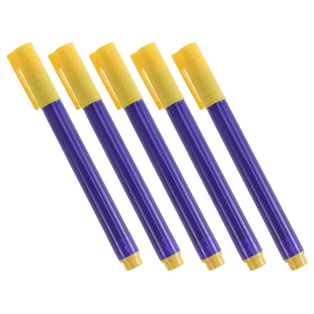 5Pcs 통화 마커 펜 오래 지속되는 가짜 돈 펜 고위험 현금의 안전한 거래를 위..