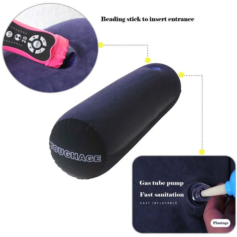Female Masturbation Pillow Sex Toy Couples Sex Positions Assistance MultiFunction Portable Cylindrical Pillow With Hole Vibrator