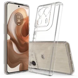 Shockproof Transparent Hard PC & Soft TPU Protective Case - Anti - Scratch Cover for Edge X50 Ultra (Transparent)