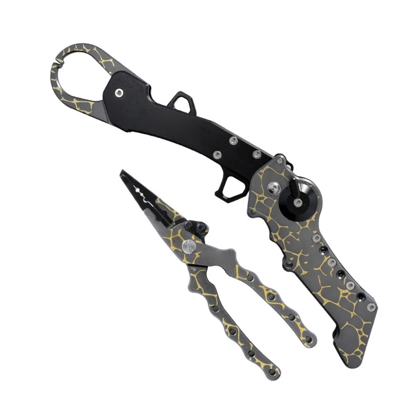 

Multifunctional Folding Fishing Pliers Gripper Lipgrip Fish Clamp Grabber Keeper