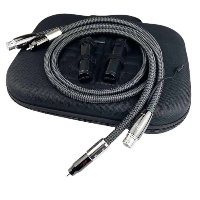 

HiFi Audio Wel Signature RCA To XLR Male & Female Cable PSS Silver Cold-Welded Connector with 72V Battery
