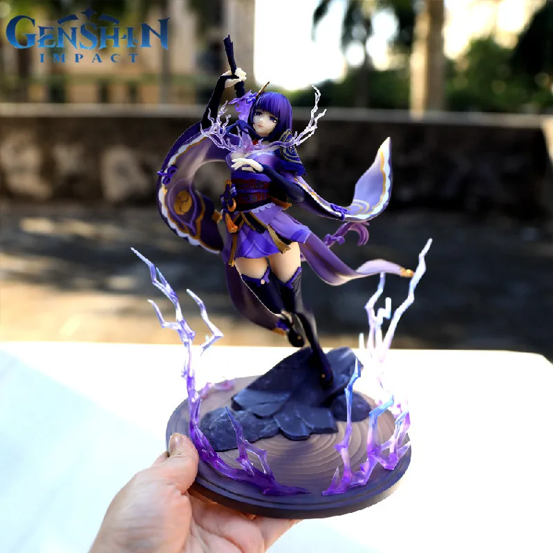 

Фигурка аниме Genshin Impact Gk Beelzebul Raiden Shogun, 27 см, ПВХ экшн-фигурка, коллекционная статуя, модельные коробки, куклы, подарки