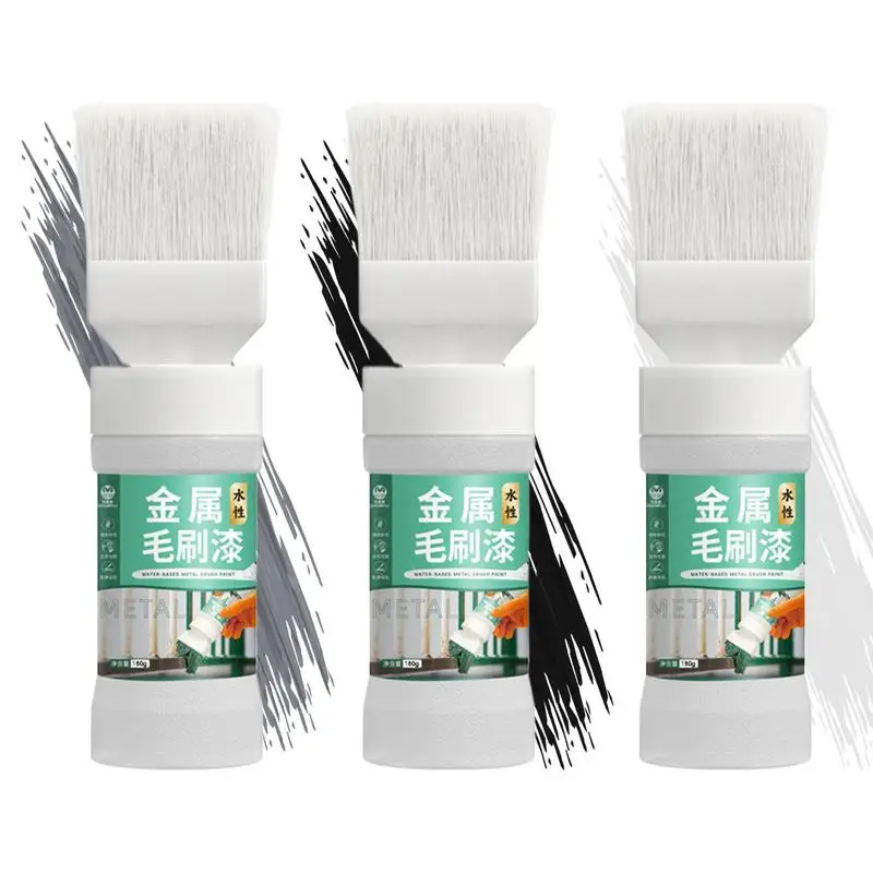Metal Rust Remover Paint Water-Based Rust Remover Metal Paint Converter Long-Lasting Finish With Brush for
