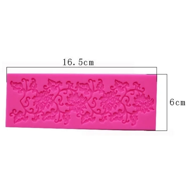 Lace Flower and Leaf Silicone Embossed Cake Decorating Mold