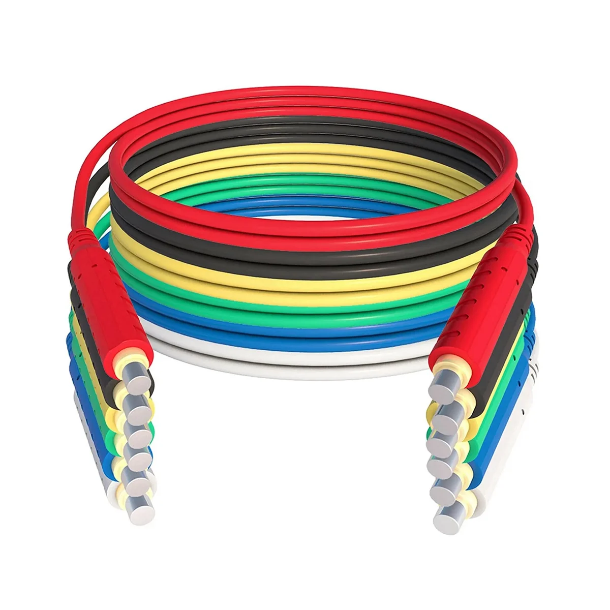 

6 шт., силиконовые магнитные пружины, 30 В переменного тока, 5 А, 3,3 фута