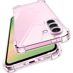 Shockproof Silicone Soft Case - Clear Ultra - Thin Luxury Back Cover - Galaxy A36 4G (Transparent)
