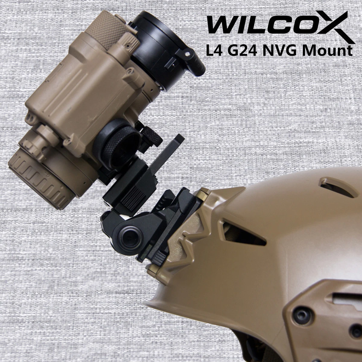WILCOX Metal L4 G24 L4G24 NVG Mount Helmet Bracket Holder for PVS15 PVS18 GPNVG18 Night Vision Goggles J Arm Stent Skip Fast OPS nvg bracket